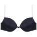 Front Clip Back And Strap Transparent Sponge Bra