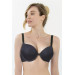 Plain Fabric Support Padded Mid Cut Bra