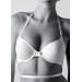 Sponge Plain Fabric Bean Support Padded Bra