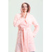 Hooded Polar Fleece Dressing Gown Hood Unlined