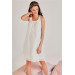 Embroidered Nightgown Dressing Gown Set