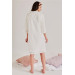 Embroidered Nightgown Dressing Gown Set