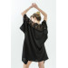 Lace Short Crepe Satin Nightgown