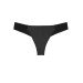 Leather Fabric Brazilian String Panties