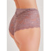 Lilac Fabric High Waist Lace Panties