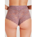 Lilac Fabric High Waist Lace Panties