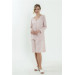 Embroidered Combed Cotton Long Sleeve Nightgown