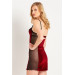 Velvet Fabric Low Cut Nightgown With Bra