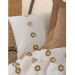 Cotton Box Embroidery Ranforce Double Duvet Cover Set-Nomi Beige