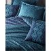 Cotton Box Dark Ranforce Single Duvet Cover Set-Amari Petrol