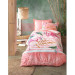 Cotton Box Young Room Single Duvet Cover Set With Fitted Sheets-Hello Summer Pink