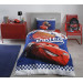 Özdilek Licensed Single Child Duvet Cover Set With Fitted Sheets-Mcqueen Cars Cyber Blue