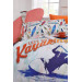 Özdilek Ranforce Single Duvet Cover Set-Kayaking Orange