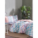 Özdilek Double Duvet Cover Set With Bedspread-Cuatro Bordes Pink