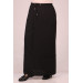 Plus Size Two Thread Piece Skirt Black
