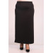 Plus Size Scuba Pencil Skirt Black