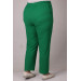 Women's Green Large Size Skinny Pants