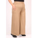 Plus Size Crystal Trousers With Elastic Back Mink