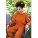 Women's Cotton Hooded 3 Thread Tile Tracksuit With Pockets