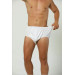 Angelino Underwear Men's White 100% Cotton Plus Size Briefs