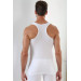 Men's White Cotton Lycra Athlete Undershirt 3 Pack