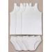 Boy's White Undershirt Underpants Set 3-Piece