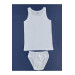 Boy's White Undershirt Underpants Set