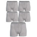 Men's Gray Large Size Boxer Pack Of 5