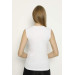 Women White Lycra O Sleeve O Neck Undershirt 2 Pack