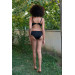 Underwear Women's Bow Black Bottom Top Bikini Set