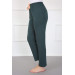 Green Women's Cotton Pajama Pants