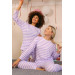 Underwear Women's Long Sleeve Combed Cotton Pajama Set