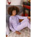 Underwear Women's Long Sleeve Combed Cotton Pajama Set