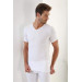 Premium Cotton Men's White V-Neck Undershirt 3-Pack