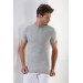 Premium Men's Gray 100% Cotton O-Neck T-Shirt