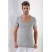 Premium Men's Gray Cotton Round Neck T-Shirt