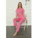 Women's Pajamas, Fuchsia, Combed Cotton