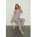 Women's White Combed Cotton Pajama Set