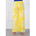 Yellow Cotton Pajama Pants For Women