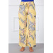 Women's Yellow Cotton Pajama Pants