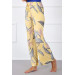 Women's Yellow Cotton Pajama Pants