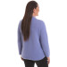 Plus Size Pocket Detailed Knitwear Blue Shirt