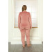 Plus Size Women's Velvet Pajama Set 9072