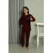 Boy's Claret Red Pajama Set