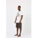 Men's Short Sleeve Ecru Combed Cotton Pajama Set With Shorts