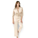 Ivory Double Satin Nightgown Pajama Set