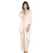 Ivory Triple Satin Nightgown Pajama Set