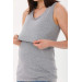 Gray Breastfeeding Strap Maternity T Shirt