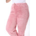Women Plus Size Pink Plush Fleece Winter Tracksuit Bottom