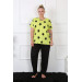 Women Plus Size Combed Cotton Short Sleeve Pajama Set